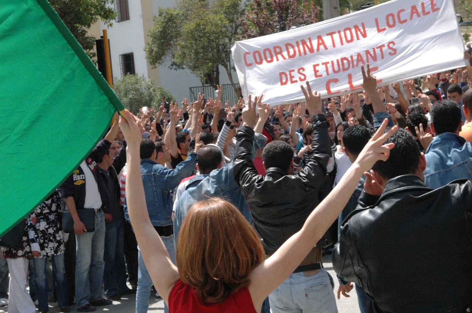 La coordination des étudiants, lors d'une précédente manifestations. New Press