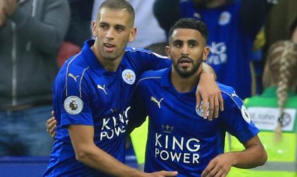 Premier League anglaise/Leicester City : Slimani et Mahrez buteurs face à Huddersfield