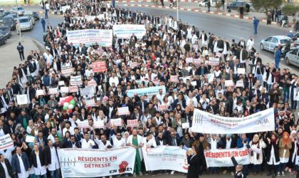 Marche des médecins et des paramédicaux à Alger