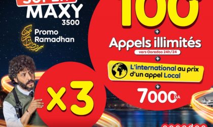 Ooredoo triple les avantages Voix et Internet de ses recharges MAXY