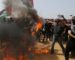Les Palestiniens brûlent la photo du roi de Bahreïn, Trump et Netanyahou