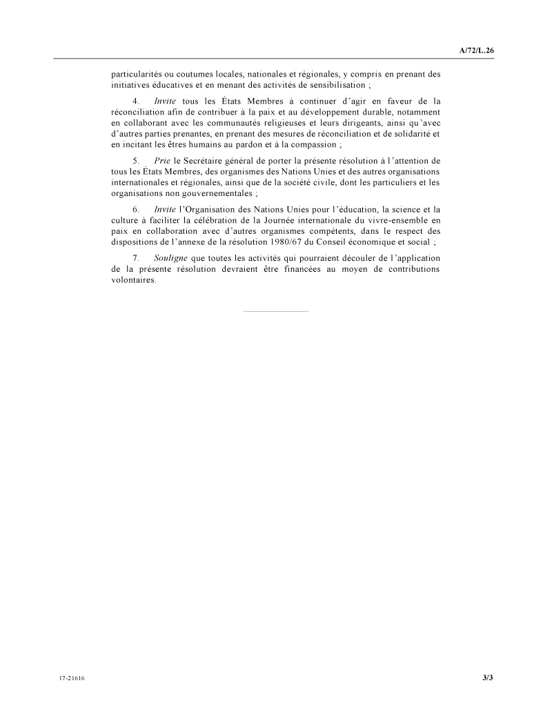 resolution onu Algérie