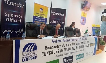 La cérémonie a eu lieu jeudi à Alger : le groupe Condor signe un partenariat avec l’USTHB