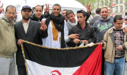 La communauté sahraouie à l’étranger manifeste devant le siège du Parlement européen