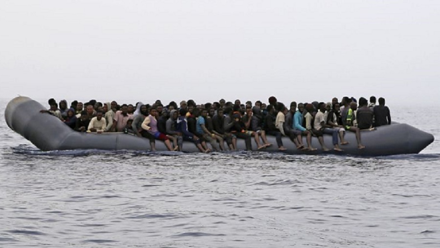 Libye migrants secourus