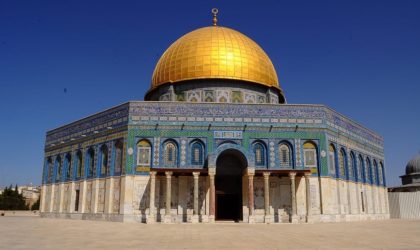 Une manifestation dans les cours de la Mosquée Al-Aqsa