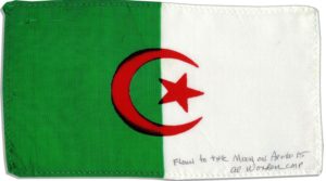 Algérie Apollo 15 drapeau espace