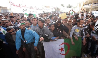 Imposante manifestation à Ouargla pour réclamer de meilleures conditions de vie