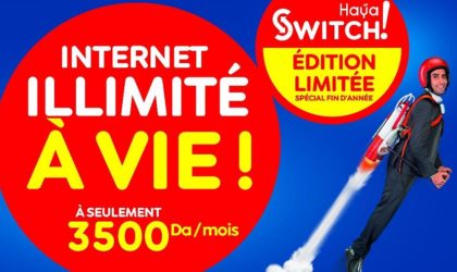 Edition limitée de «Haya ! Switch» : profitez de l’Internet illimité à vie