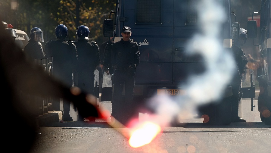 Manif échauffourées