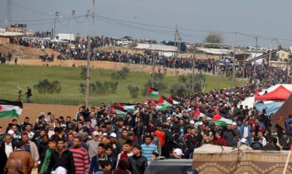 Les Palestiniens marquent un an de manifestations pour le droit au retour