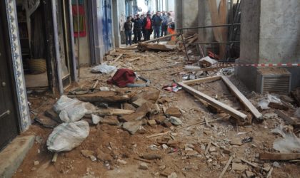 Effondrement partiel d’un immeuble à Oran