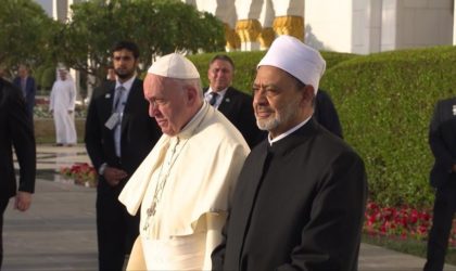 Le pape et l’imam d’Al-Azhar prient ensemble pour le salut de l’humanité