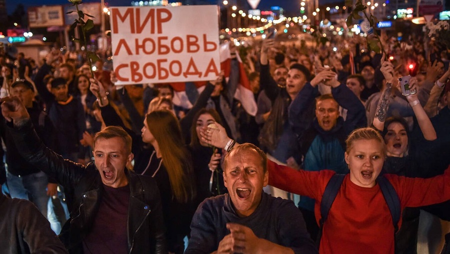 Biélorussie présidentielle protestation