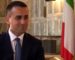 Le ministre italien des Affaires étrangères Luigi Di-Maio en visite en Algérie