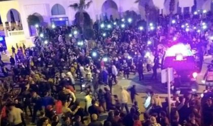 Manifestation à Fnideq​, nord du Maroc​ contre la misère
