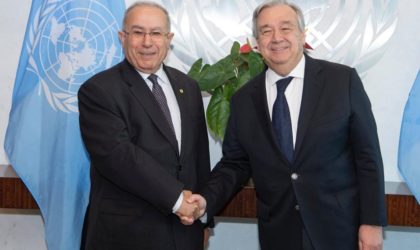 Processus de décolonisation au Sahara Occidental : séance de travail entre Antonio Guterres et Lamamra