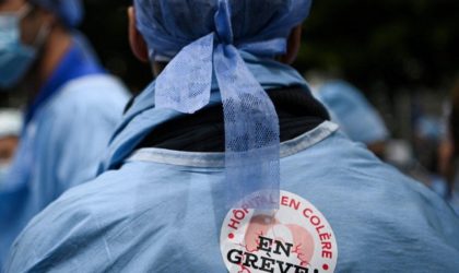 Manifestation des infirmiers anesthésistes en France contre l’obligation vaccinale