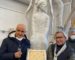 La statue du personnage historique algéro-italien Ali Bitchin en route vers Alger