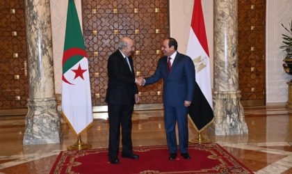 Le président de la République félicite Abdel Fattah Al-Sissi à l’occasion de sa réélection