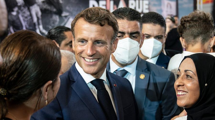 Macron foule