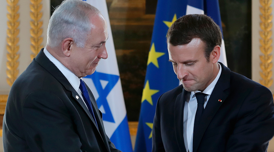 Netanyahou Macron Etat français
