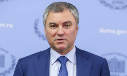 Le président de la Douma russe entame lundi une visite officielle en Algérie