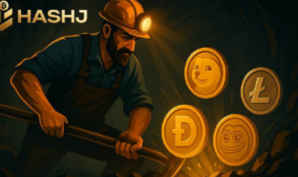 HASHJ, the best cloud mining platform of 2025 allows Easy Bitcoin and Dogecoin Mining at home